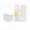 Retro Daisy Hobonichi Cousin A5 Weekly Sticker Kit // #HC-60