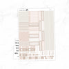 Beige Neutral Hobonichi Cousin A5 Weekly Sticker Kit // #HC-65