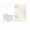 Peach Blooms Hobonichi Cousin A5 Weekly Sticker Kit // #HC-66
