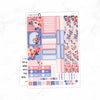 Red and Blue Hobonichi Cousin A5 Weekly Sticker Kit // #HC-67