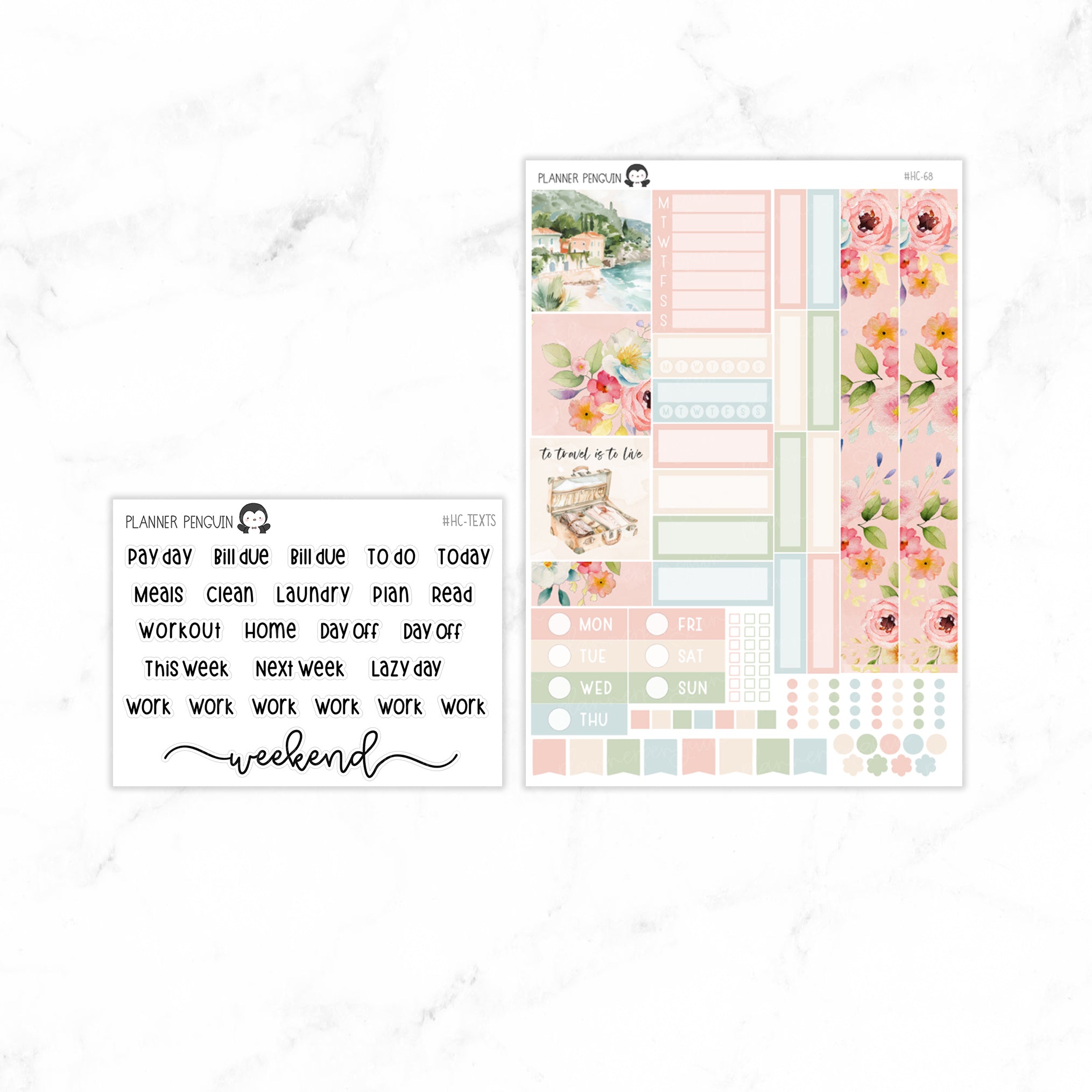 Traveller Hobonichi Cousin A5 Weekly Sticker Kit // #HC-68