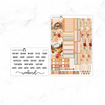 Autumn Journey Hobonichi Cousin A5 Weekly Sticker Kit // #HC-74