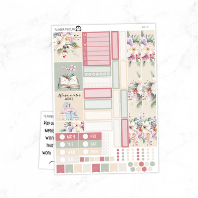 Cozy XmasHobonichi Cousin A5 Weekly Sticker Kit // #HC-75