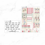 Cozy XmasHobonichi Cousin A5 Weekly Sticker Kit // #HC-75