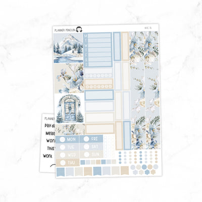 Snow Day Hobonichi Cousin A5 Weekly Sticker Kit // #HC-76