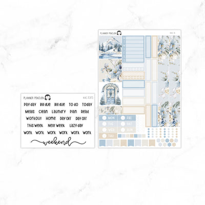 Snow Day Hobonichi Cousin A5 Weekly Sticker Kit // #HC-76