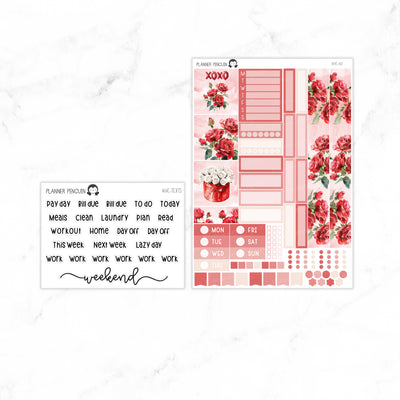 Xoxo Hobonichi Cousin A5 Weekly Sticker Kit // #HC-80