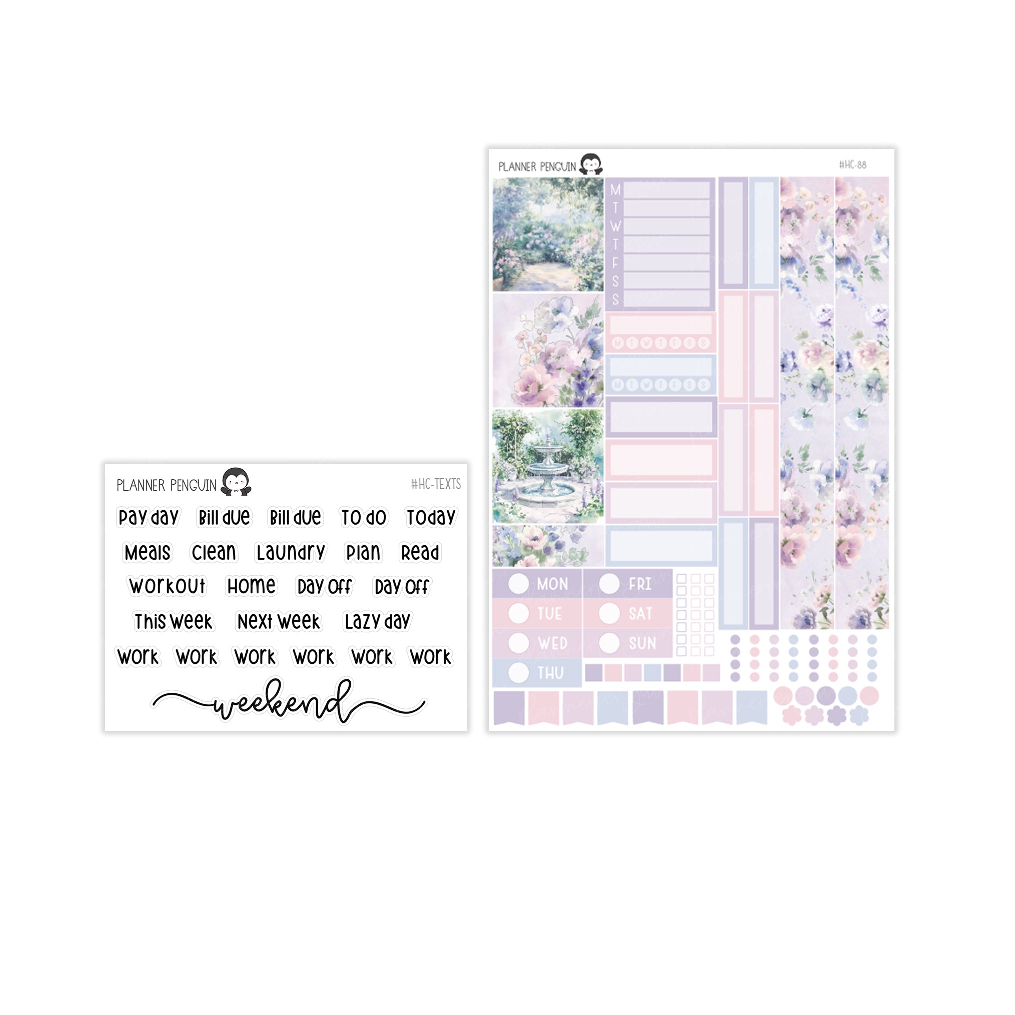 Daydream Hobonichi Cousin A5 Weekly Sticker Kit // #HC-88