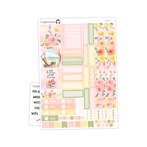 Sunkissed Hobonichi Cousin A5 Weekly Sticker Kit // #HC-89