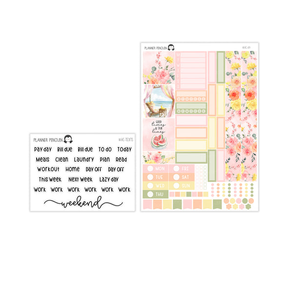 Sunkissed Hobonichi Cousin A5 Weekly Sticker Kit // #HC-89