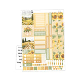 Sunflower Hobonichi Cousin A5 Weekly Sticker Kit // #HC-90