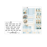 Coastal Charm Hobonichi Cousin A5 Weekly Sticker Kit