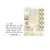 Gentle Autumn Hobonichi Cousin A5 Weekly Sticker Kit