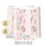 Rose Cottage - Daily Kit - Hobonichi Cousin A5 , A6 original Techo