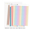 Hobonichi Cousin A5 Daily Timeline Strips | 5AM | 6AM | 7AM | 8AM | Planner Stickers | Cousin A5 #HDTL-COLOR