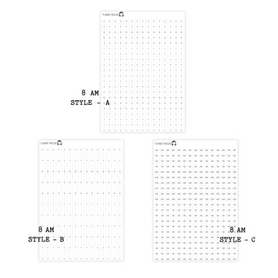 Hobonichi Cousin A5 Daily Timeline Strips | 5AM | 6AM | 7AM | 8AM | Planner Stickers | Cousin A5 #HDTL-COLOR