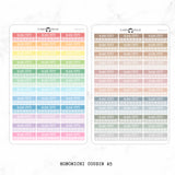 10k Steps Habit Tracker Label Planner Stickers - Hobonichi Cousin A5 // #HOBO-HS-60