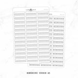 Minimal Habit Tracker Label Planner Stickers // #HOBO-HS-64