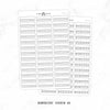 Minimal Habit Tracker Label Planner Stickers // #HOBO-HS-64