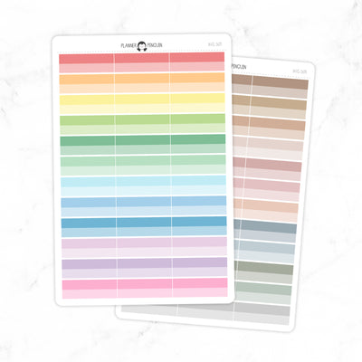 Two Tone Label Planner Stickers // #HS-56