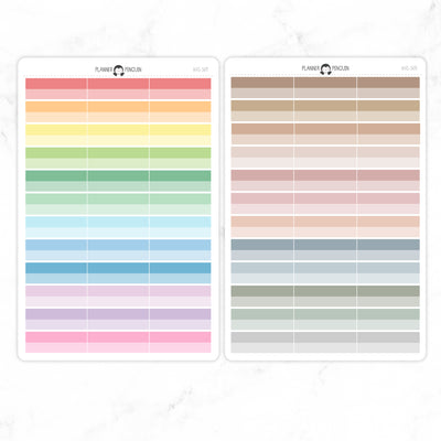 Two Tone Label Planner Stickers // #HS-56