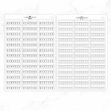 Minimal Habit Tracker Label Planner Stickers