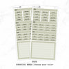 2025 Hobonichi Weeks Yearly view Stickers  // Year at glance Stickers   // #HW-YG-COLOR