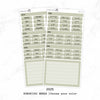 2025 Hobonichi Weeks Yearly view Stickers  // Year at glance Stickers   // #HW-YG-Round-COLOR