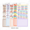 Hobonichi Weeks Yearly view Stickers  // Year at glance Stickers  // #HW-YG-ROUND