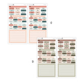 2026 Hobonichi Weeks Yearly view Stickers// Year at glance Stickers// #HW-YG-ROUND