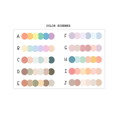 2026 Hobonichi Weeks Yearly view Stickers// Year at glance Stickers// #HW-YG-ROUND