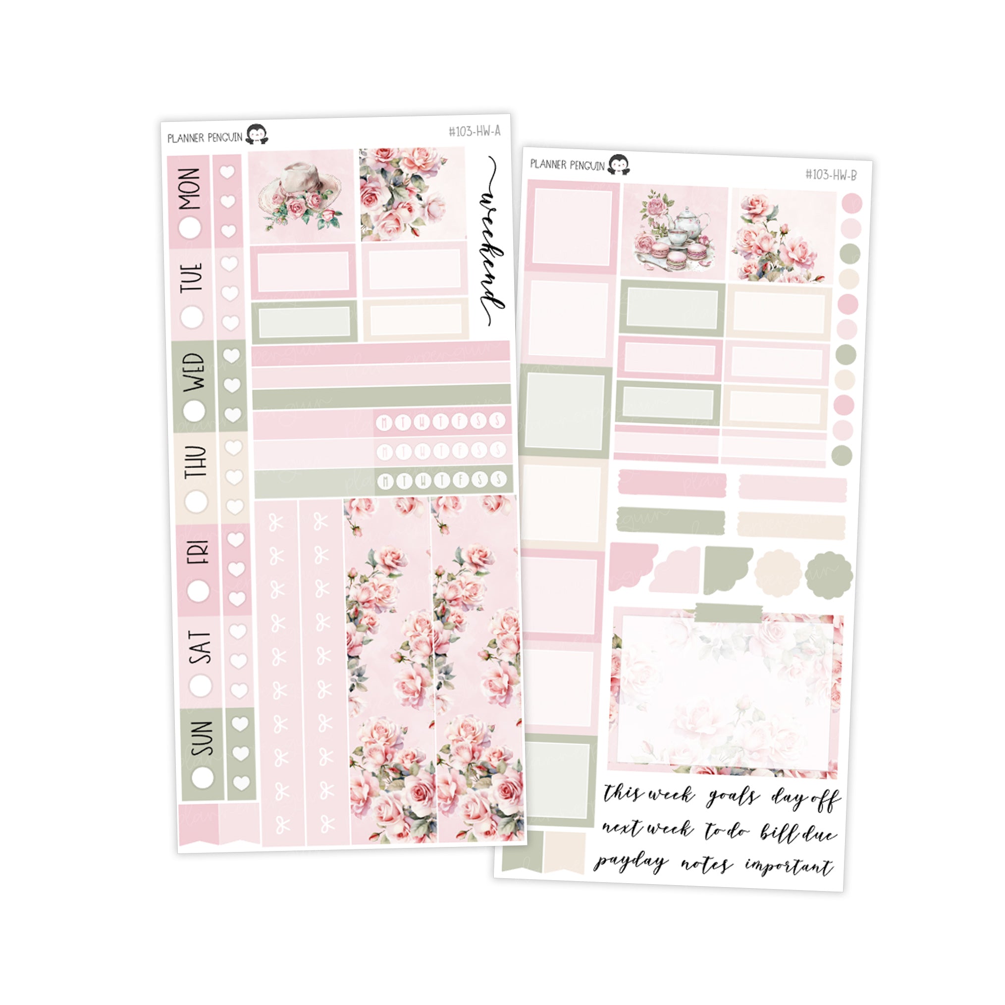 Rose Cottage Hobonichi Weeks kit