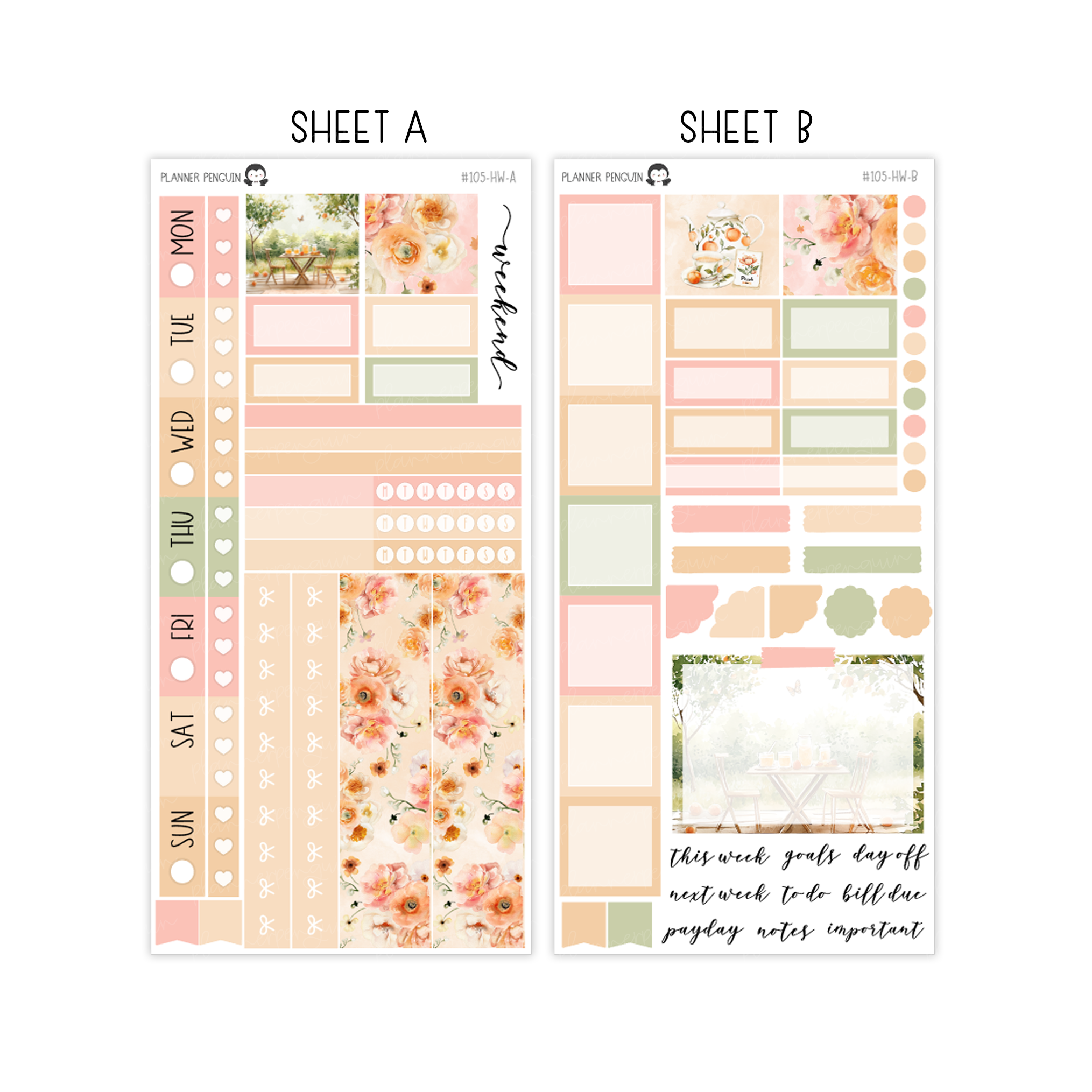 Peach Farm Hobonichi Weeks kit