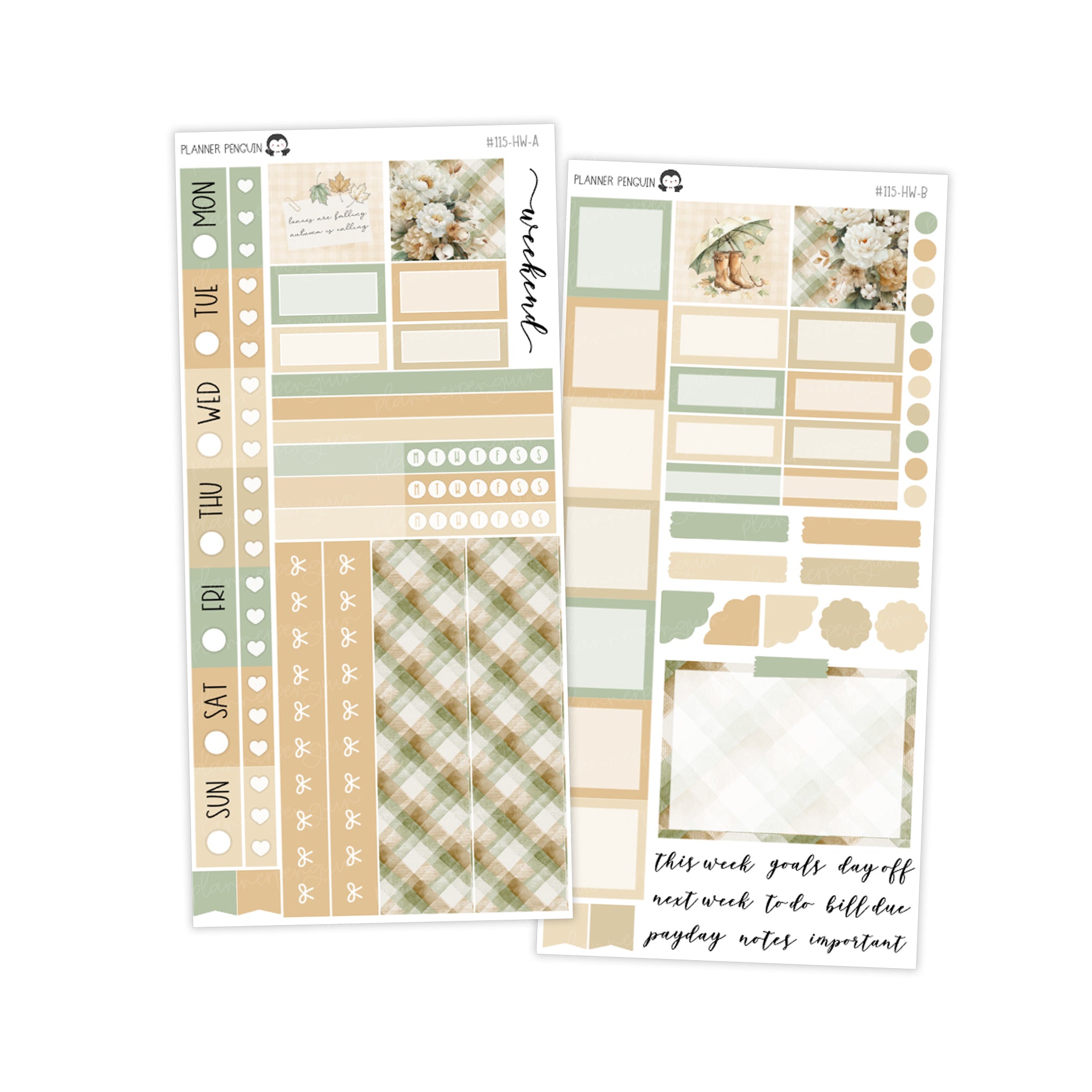 Gentle Autumn Hobonichi Weeks kit