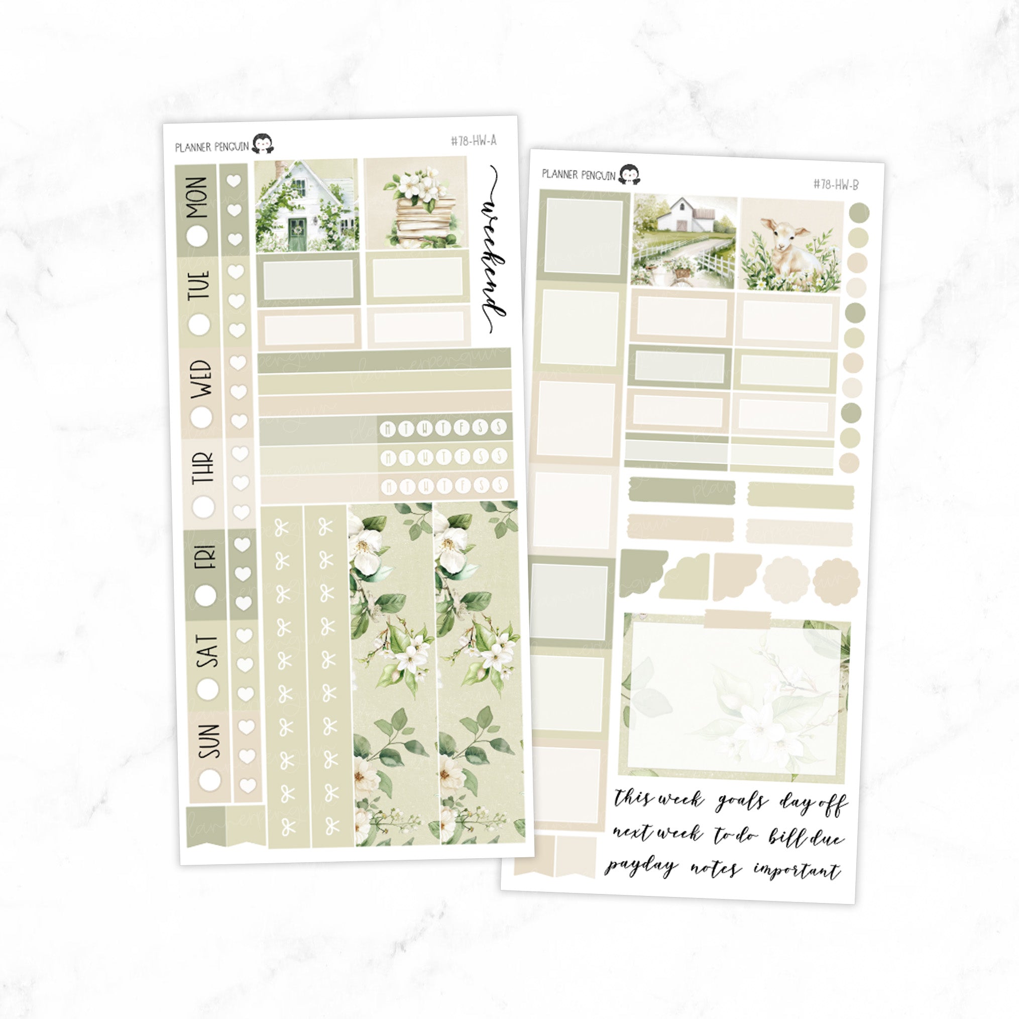 Spring Breeze Hobonichi Weeks kit