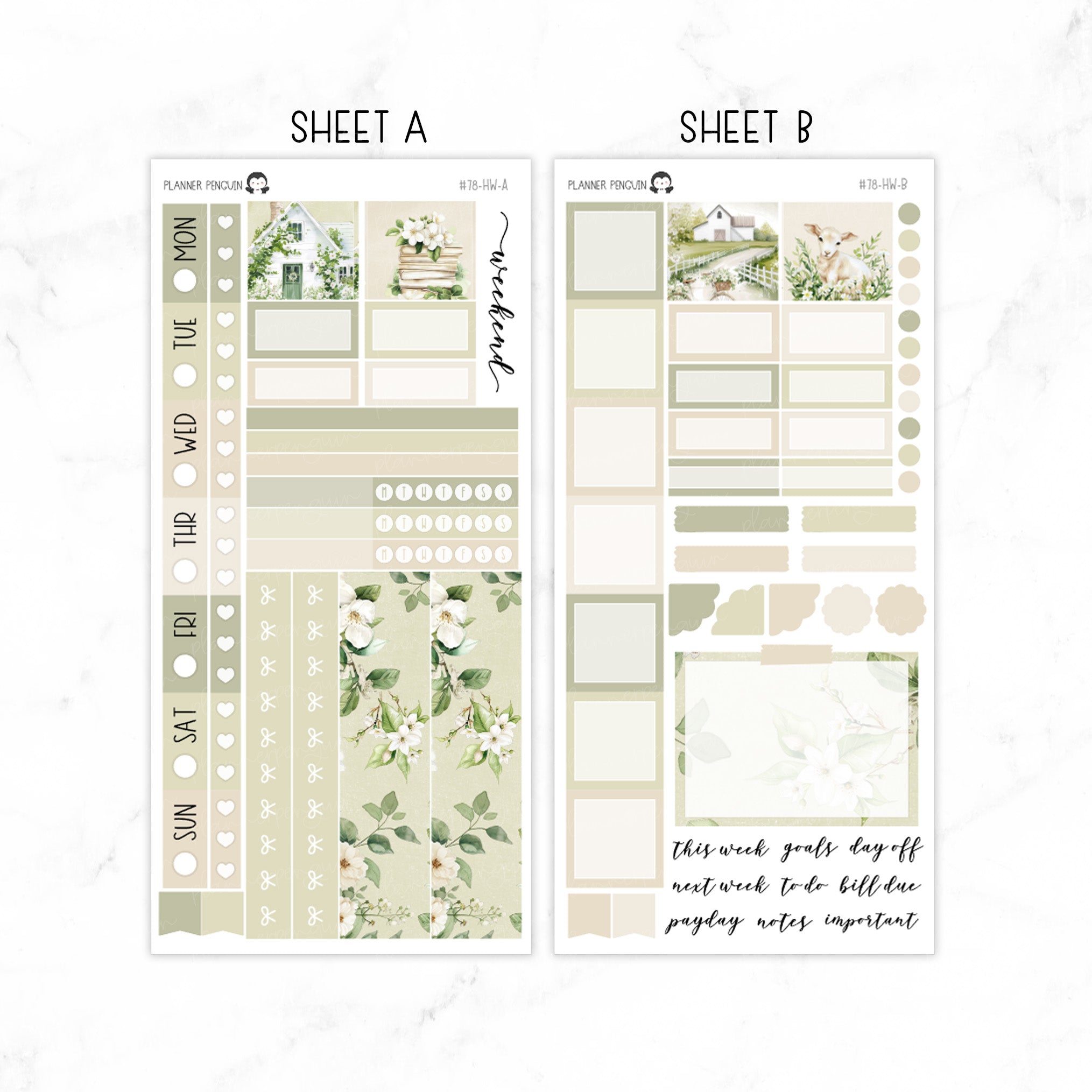 Spring Breeze Hobonichi Weeks kit