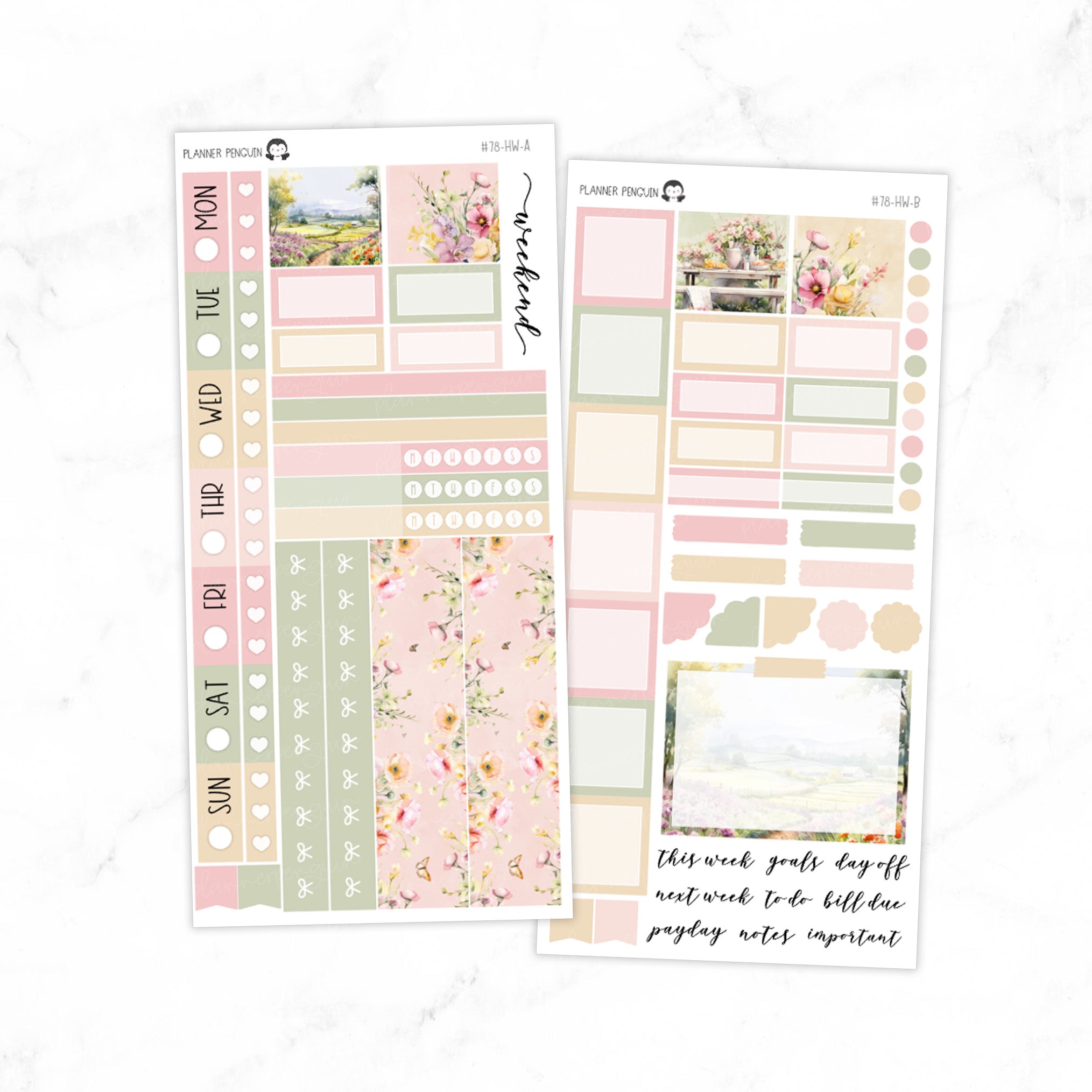 Wildflower Hobonichi Weeks kit