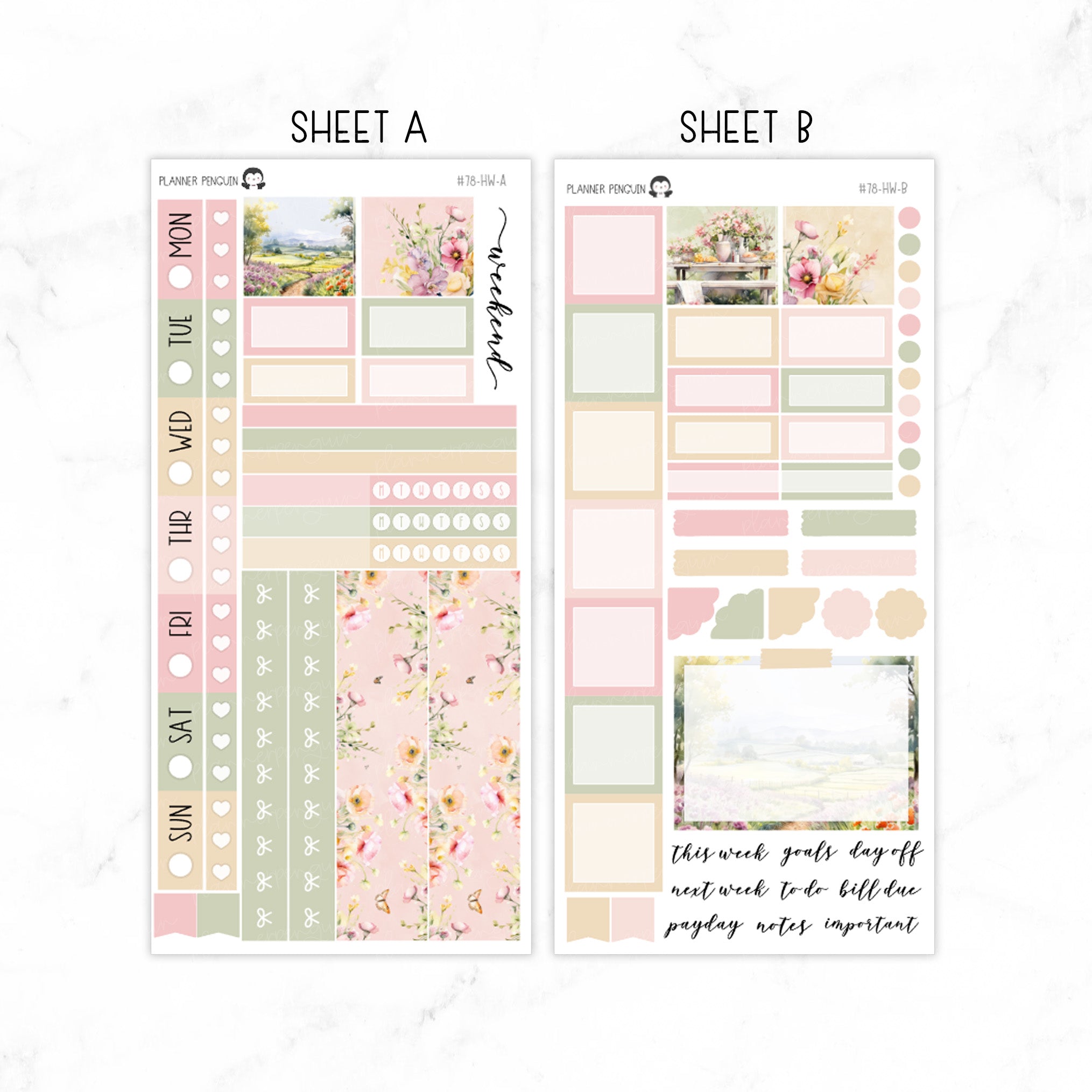 Wildflower Hobonichi Weeks kit