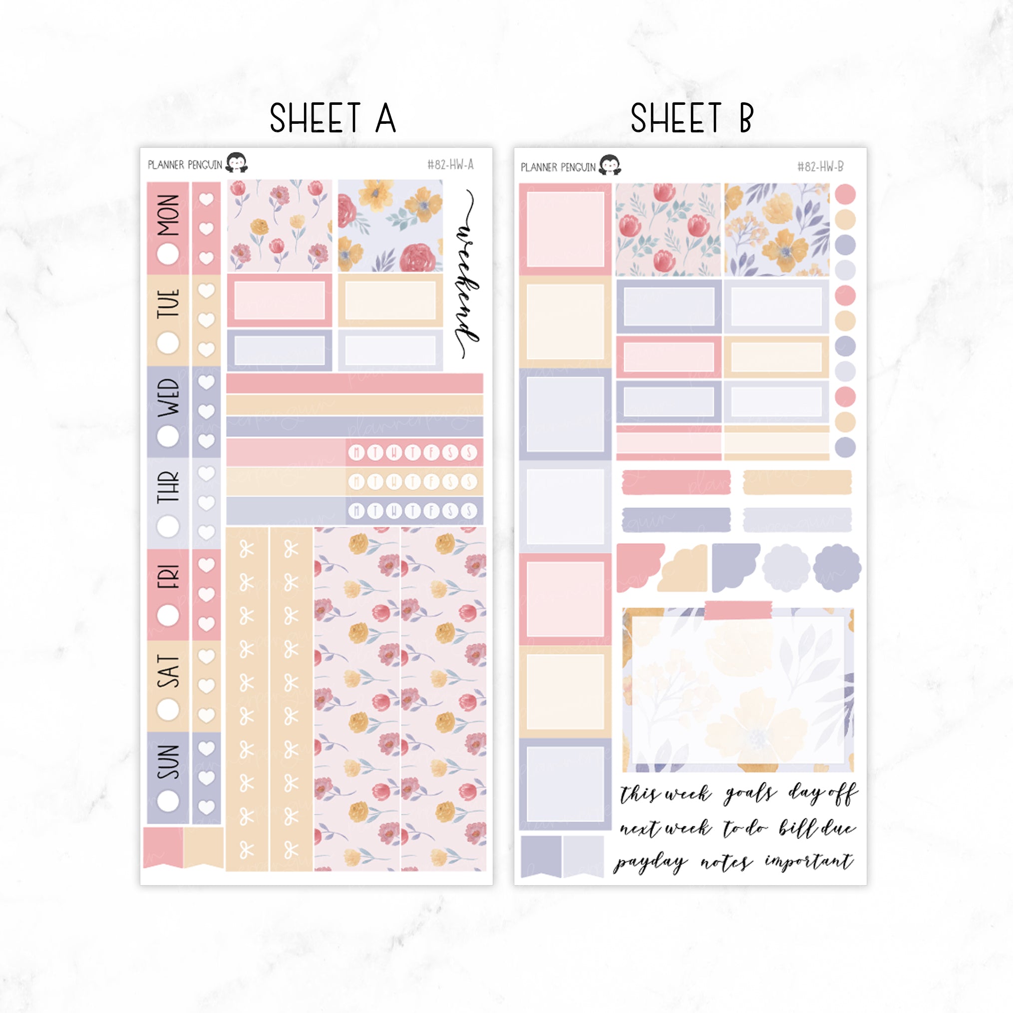Dreamy Floral Hobonichi Weeks kit