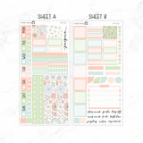 Peach Blooms Hobonichi Weeks kit