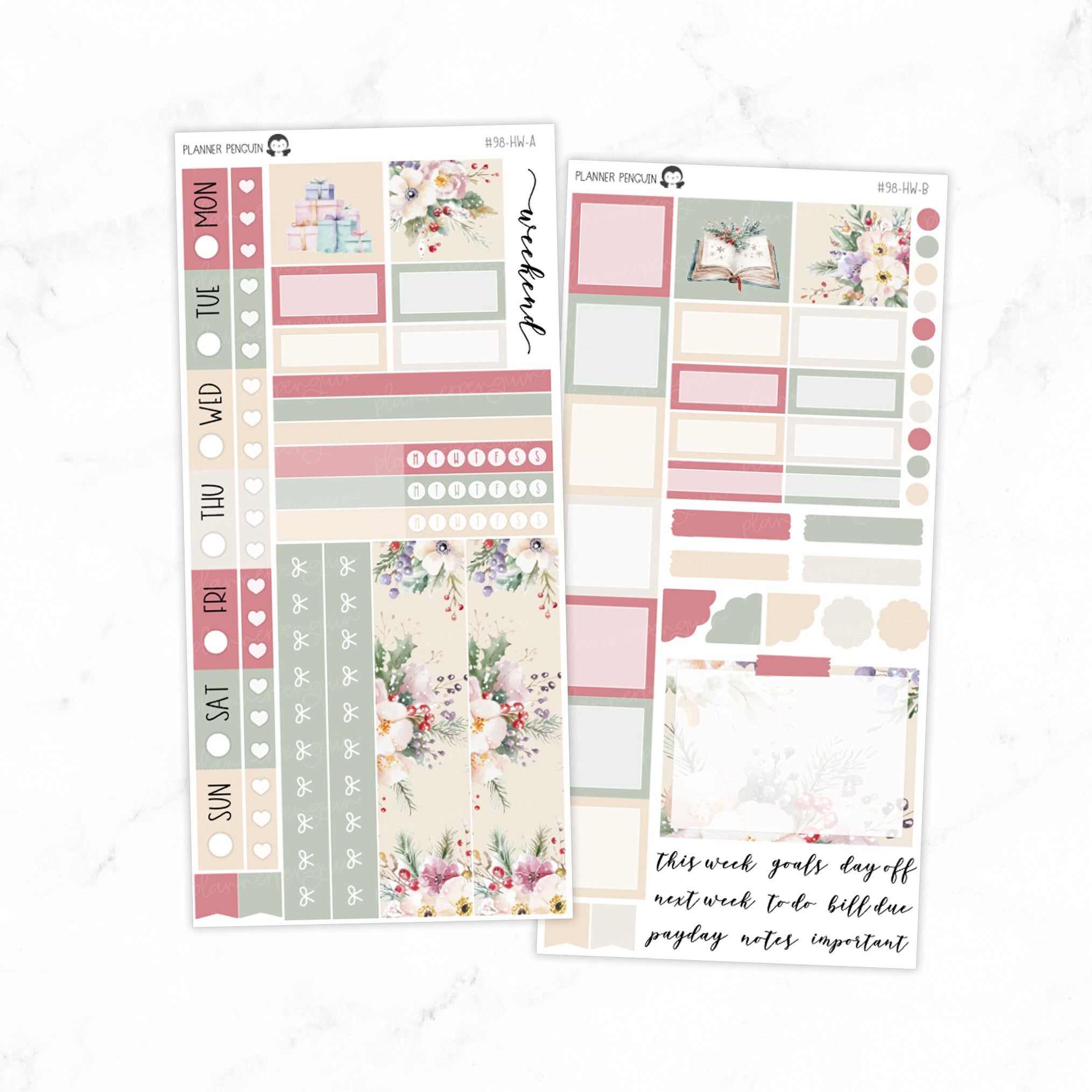 Cozy Xmas Hobonichi Weeks kit