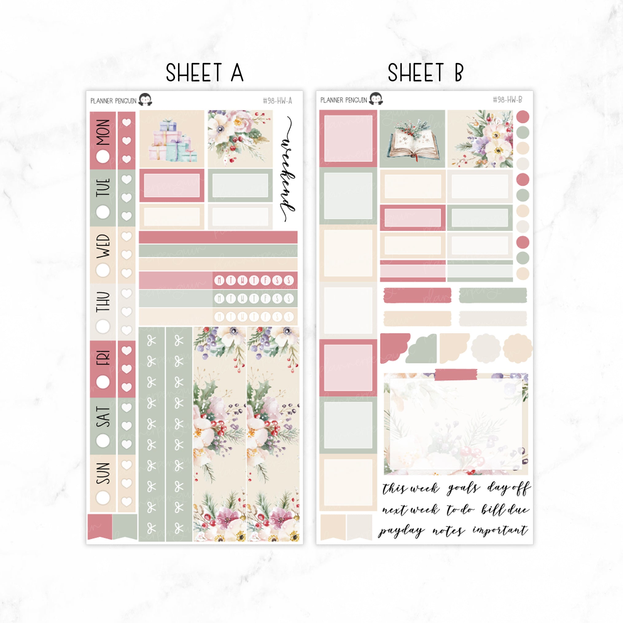 Cozy Xmas Hobonichi Weeks kit