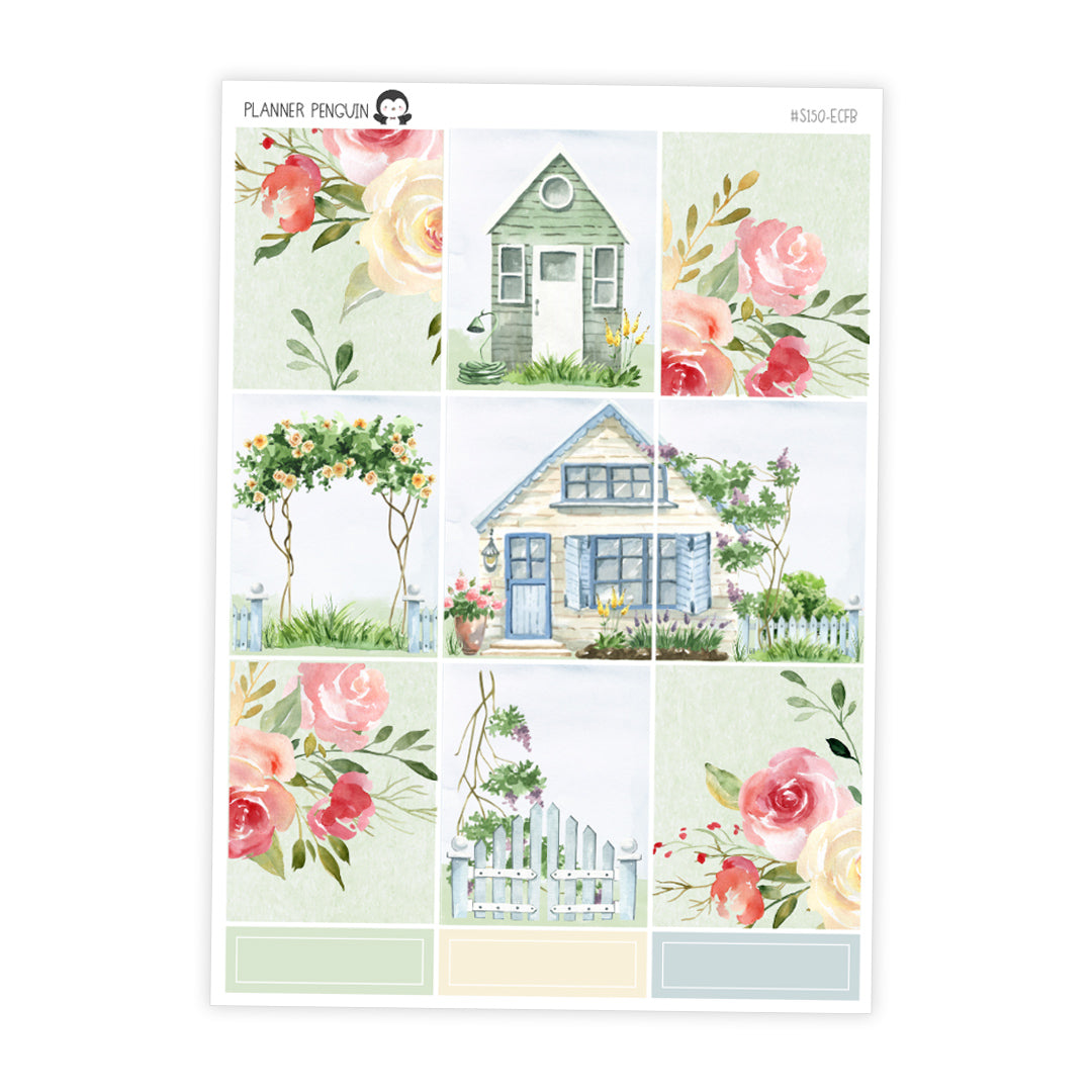 HC47 Sunny Days Hobonichi Cousin Sticker Kit Weekly Sticker Kit 