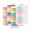 Hobonichi Cousin Yearly Index Stickers  // Cousin A5   // #HC-INDEX