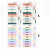 Hobonichi Cousin Yearly Index Stickers  // Cousin A5   // #HC-INDEX