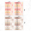 Hobonichi Cousin Yearly Index Stickers  // Cousin A5   // #HC-INDEX