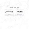 Hobonichi Cousin A5 Yearly view Stickers  | Japanese and English Version | Year at glance Stickers  | Cousin A5 #HB-YG-ROUND