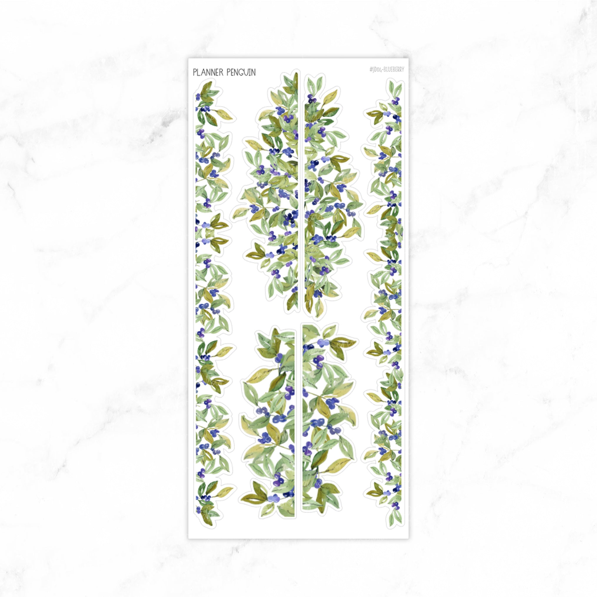 Blueberry Washi - Journaling Deco