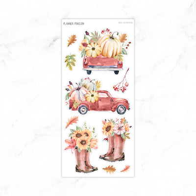 Autumn Trucks - Journaling Deco | #JD05