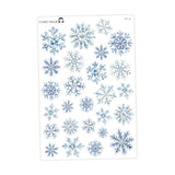 Watercolor Snowflakes - Journaling Deco